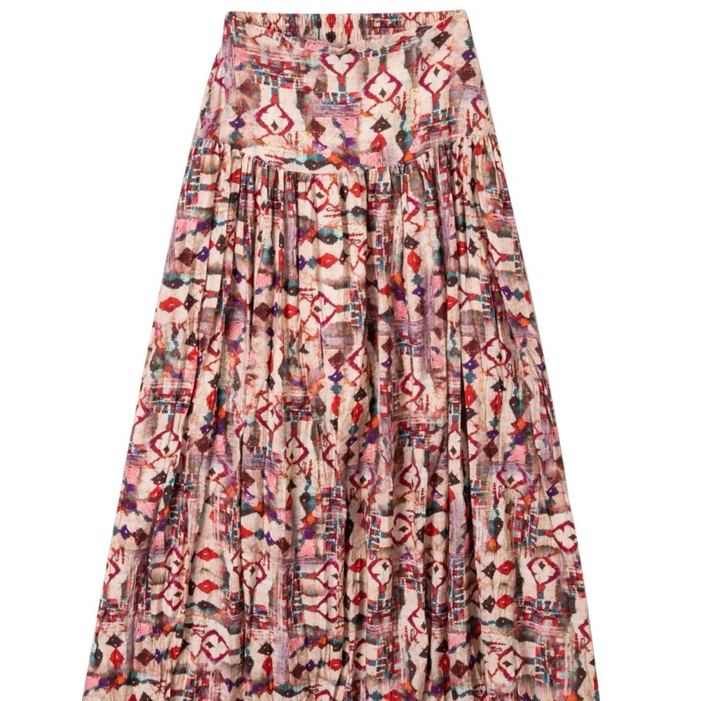 Multicolor Patterned Women's Skirt